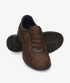 Zapatos casual LUISETTI 36101 NO en nobuck marrón
