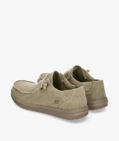Zapatos casual Skechers 66387 en beige