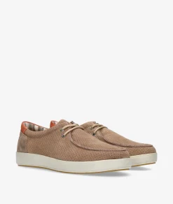 Zapatos casual St. Gallen POLI 04 en serraje taupe