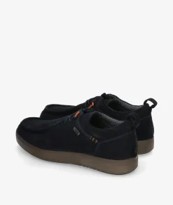 Zapatos casual St. Gallen POLI-01 en serraje azul