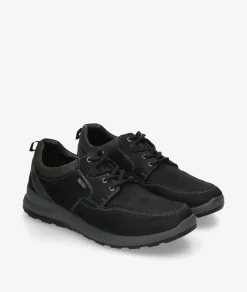 Zapatos casual St. Gallen NETO-01 en nobuck negro
