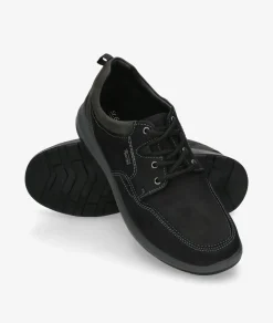 Zapatos casual St. Gallen NETO-01 en nobuck negro