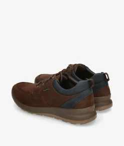 Zapatos casual St. Gallen NETO-01 en nobuck marrón