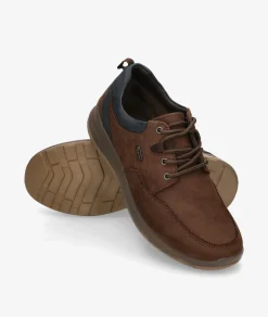 Zapatos casual St. Gallen NETO-01 en nobuck marrón