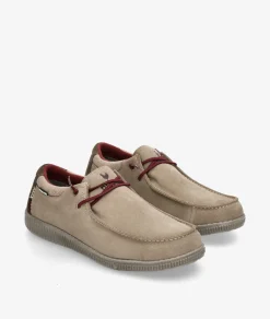 Zapatos casual Walk in Pitas SAM en serraje beige