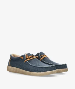 Zapatos casual Walk in Pitas WP150 STEVE en azul marino