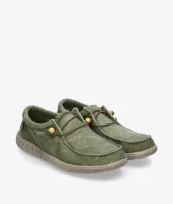 Zapatos casual Walk in Pitas WP150 WALLABY WASHED en caki