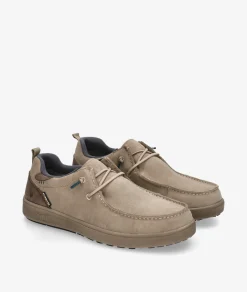 Zapatos casual Walk in Pitas ARAL en serraje beige