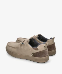 Zapatos casual Walk in Pitas ARAL en serraje beige