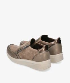 Zapatos confort Amarpies 29351 en topo