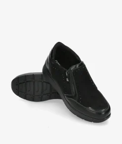 Zapatos confort Amarpies 29351 en negro