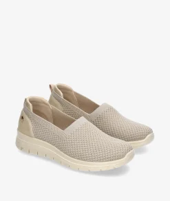 Zapatos confort Amarpies 30034 en beige