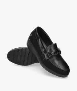 Zapatos confort Amarpies 27006 en negro