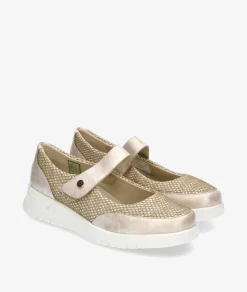 Zapatos confort Pitillos 20302 en oro