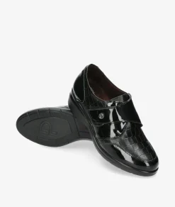 Zapatos confort Pitillos 10025 en negro