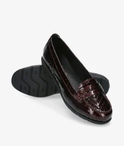 Zapatos confort St. Gallen ABRIL 20-10-15539 en coco burdeos