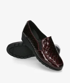 Zapatos confort St. Gallen ADELFA 20-11-15930 12176 en coco burdeos