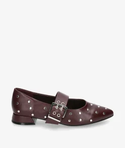 Zapatos de vestir D'angela 29003 en burdeos