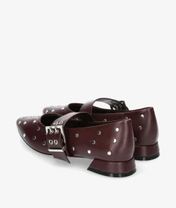 Zapatos de vestir D'angela 29003 en burdeos