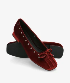 Zapatos de vestir Stephen Allen LAUR-6 11558-C30 en BURDEOS TERCIOPELO