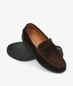 Zapatos de vestir Traveris 93000 en serraje marrón