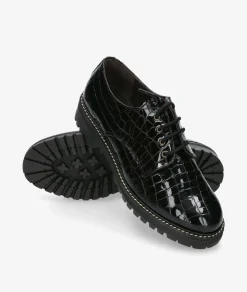 Zapatos inglés Kénnebec 684 en charol negro