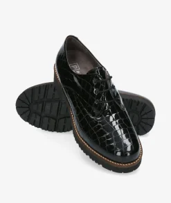 Zapatos inglés Pitillos 10771 en charol negro