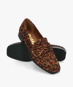 Zapatos planos D'angela 29006 en leopardo