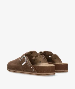 Zapatos Walk & Fly 7447-50561 en serraje taupe