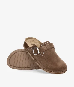 Zapatos Walk & Fly 7447-50561 en serraje taupe